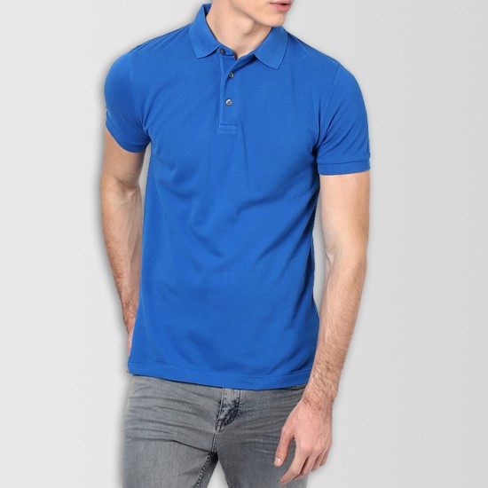 royal blue polo t shirt