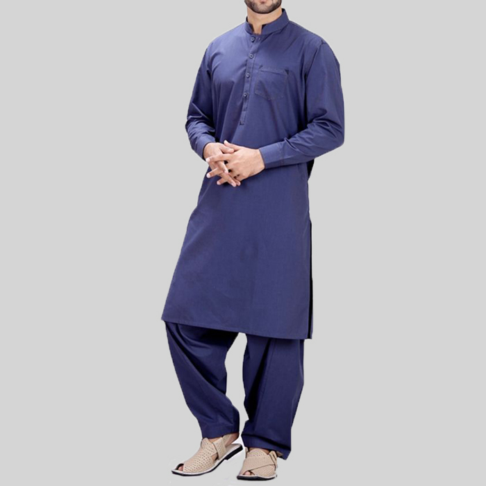 navy blue kameez shalwar