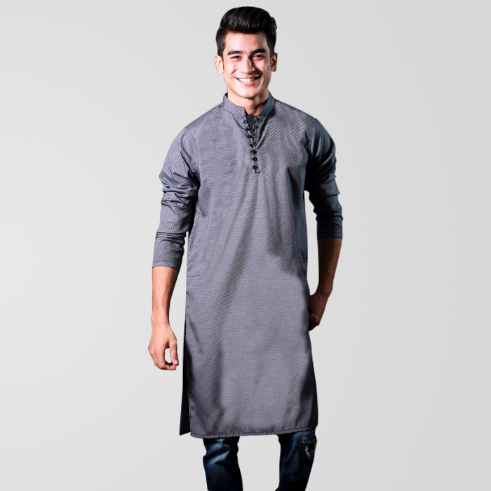 gray kurta design