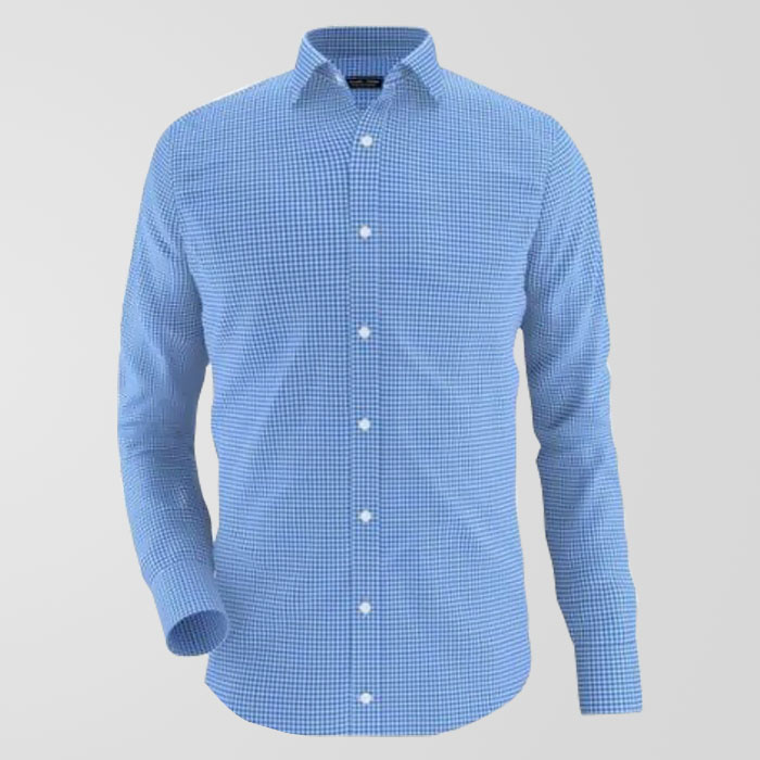 Blue Check Formal Shirt - Thestore.pk