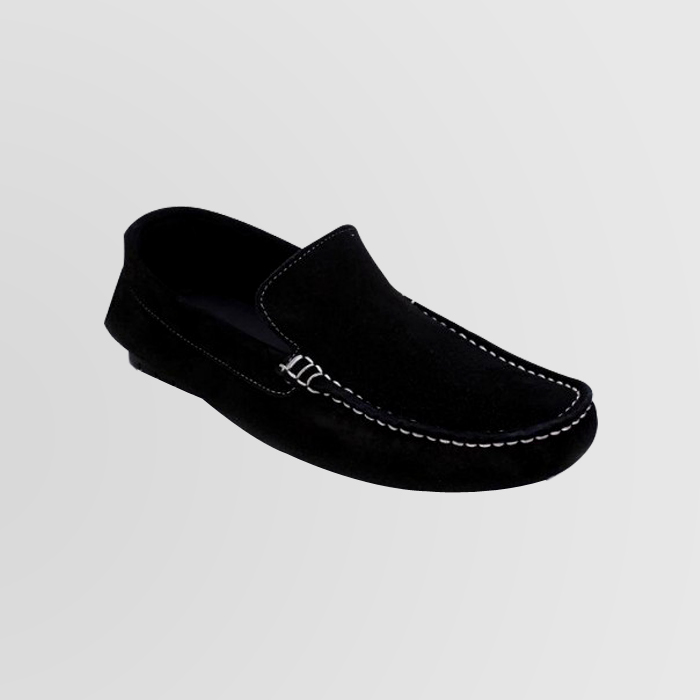 Black Casu   al Suede Loafers Arino - Thestore.pk