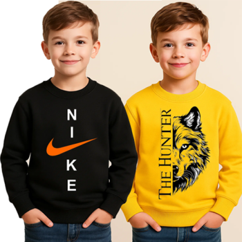 Black & Yellow Stylish Kids Sweatshirt