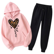 Love Printed Tracksuit For Women's