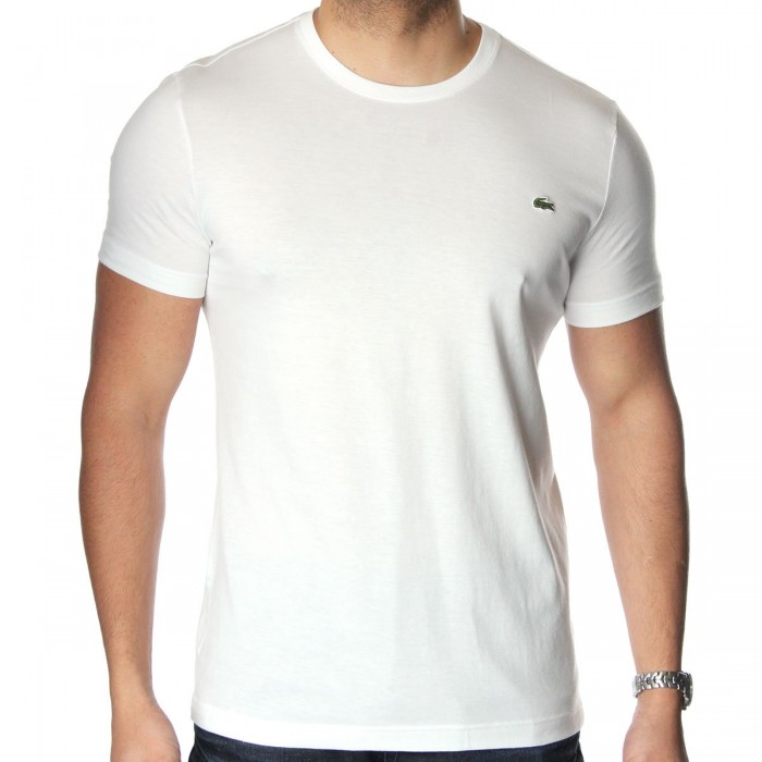 white lacoste tshirt