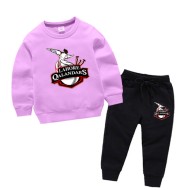 Lahore Qalandar Printed Purple Tracksuit For kids