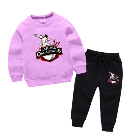 Lahore Qalandar Printed Purple Tracksuit For kids