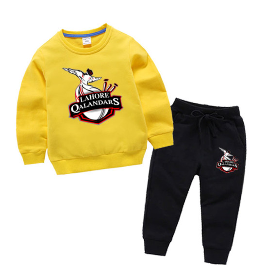 Lahore Qalandar Yellow Tracksuit For kids Lahore Qalandar Yellow Tracksuit For kids