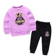 Quetta Purple Printed Tracksuit For kids
