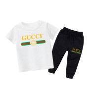 Gucci White Summer Tracksuit For Kids