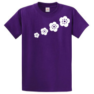 Flower Design Purple Best Quality T-Shirt For Women