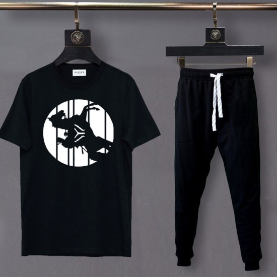 Ertugrul Logo Black Summer Tracksuit