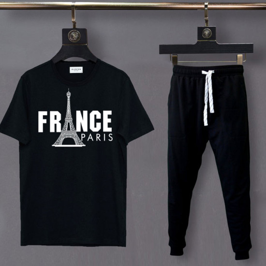 France Black High Quality Summer Tracksuit France Black High Quality Summer Tracksuit