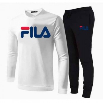 FL White Full Sleeves T-Shirt with Black Trouser