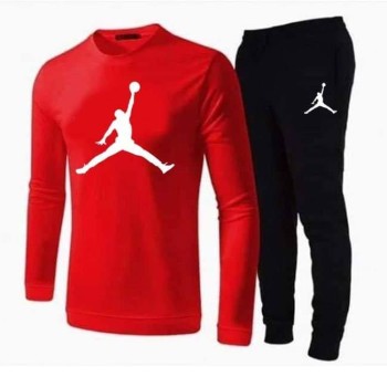 Jor Red Full Sleeves T-Shirt with Black Trouser