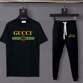 Gc Black Summer Tracksuit For Men