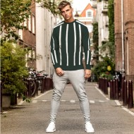 White Lining Summer Tracksuit For Men