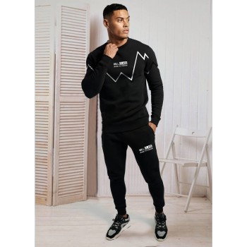 Stylish Black Summer Tracksuit For Men