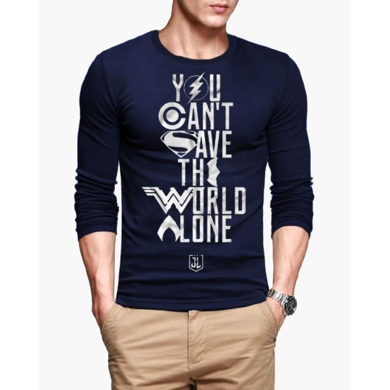 You Can't Save the world High-Quality Full Sleeves T-Shirt 