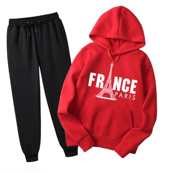 France Red Tracksuit For Ladies