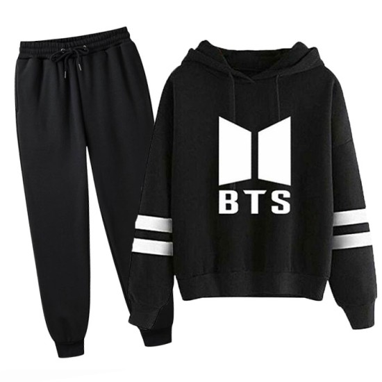 Bts Black Winter Tracksuit For Ladies