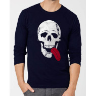 Skeleton Logo Full Sleeves Printed T-Shirt