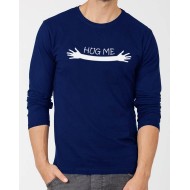 Hug me Blue Full Sleeves T-Shirt For Boys