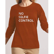 No Selfie Control Full Sleeves T-Shirt