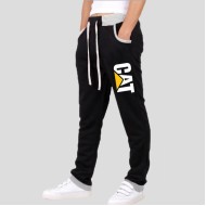 Black Sweat Trouser with Cat Logo 