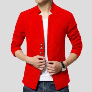 Red Stylish Fleece Coat 