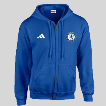 Blue Fleece Chelsea And Adidas Small Logo Hoodie 