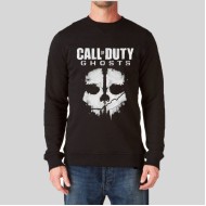 Black Fleece Sweat Shirt With Call Of Duty Logo  