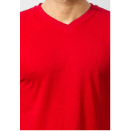 RED V- Neck T-shirt