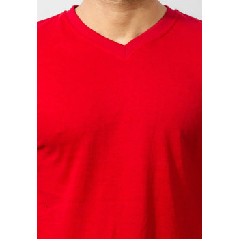 RED V- Neck T-shirt