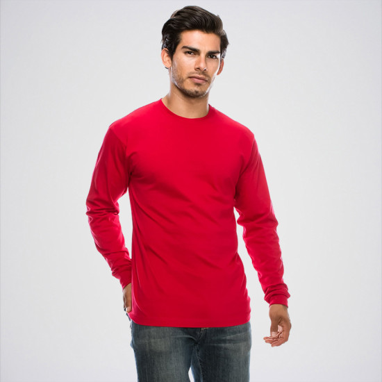 Red Round Neck Full Sleeves T-Shirt Red Round Neck Full Sleeves T-Shirt