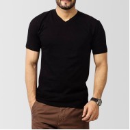 Black V-Neck T-Shirt