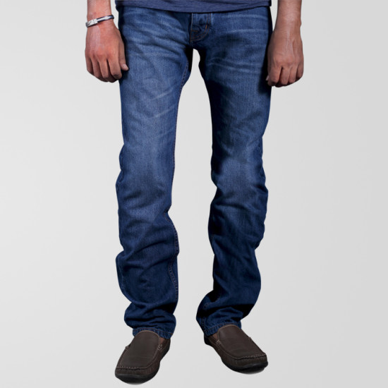 Dark Blue Wash Jeans 