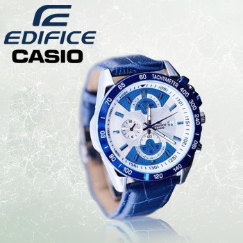 Edifice Casio Leather Strap Watch