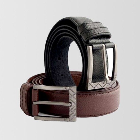 Bundle of 2 Cow Leather Belts