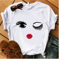 Stylish Design White Half Sleeves T-Shirt