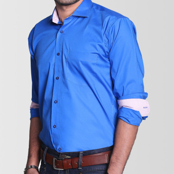 Sky Blue Cotton Formal Shirt Sky Blue Cotton Formal Shirt