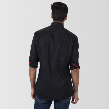 Black Cotton Casual Shirt Black Cotton Casual Shirt
