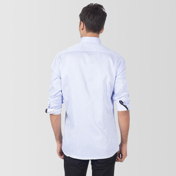 Blue Cotton Casual Shirt Blue Cotton Casual Shirt