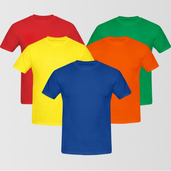 Bundle Of 5 Round Neck T-Shirt 