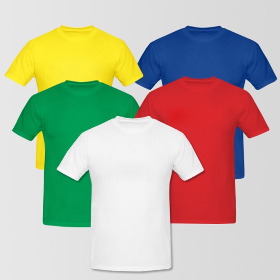 Bundle Of 5 Round Neck T-Shirt 