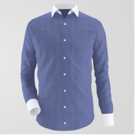 Chambrey Blue Formal Shirt