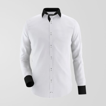 Grey & Black Formal Shirt