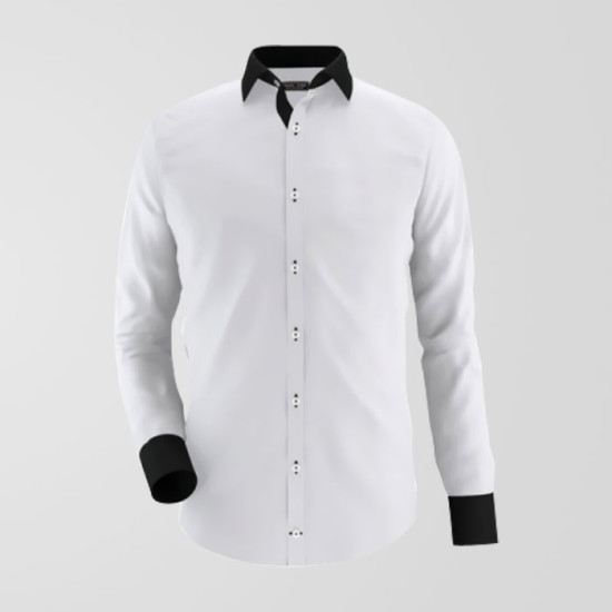 Grey & Black Formal Shirt Grey & Black Formal Shirt