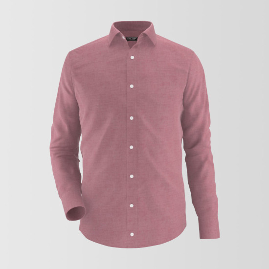 Telde Red Chambray Formal Shirt 