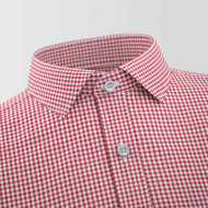 Red Small Checked Formal Shirt