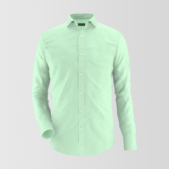 Pinocchio Green Formal Shirt